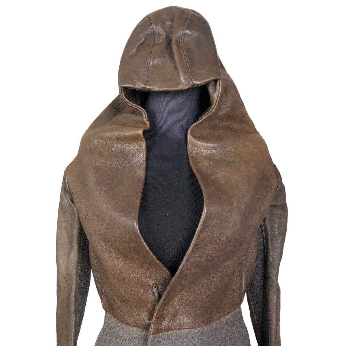 Rick Owens Fall 2010 R-t-W Assassin Hooded Leather Jacket - 5