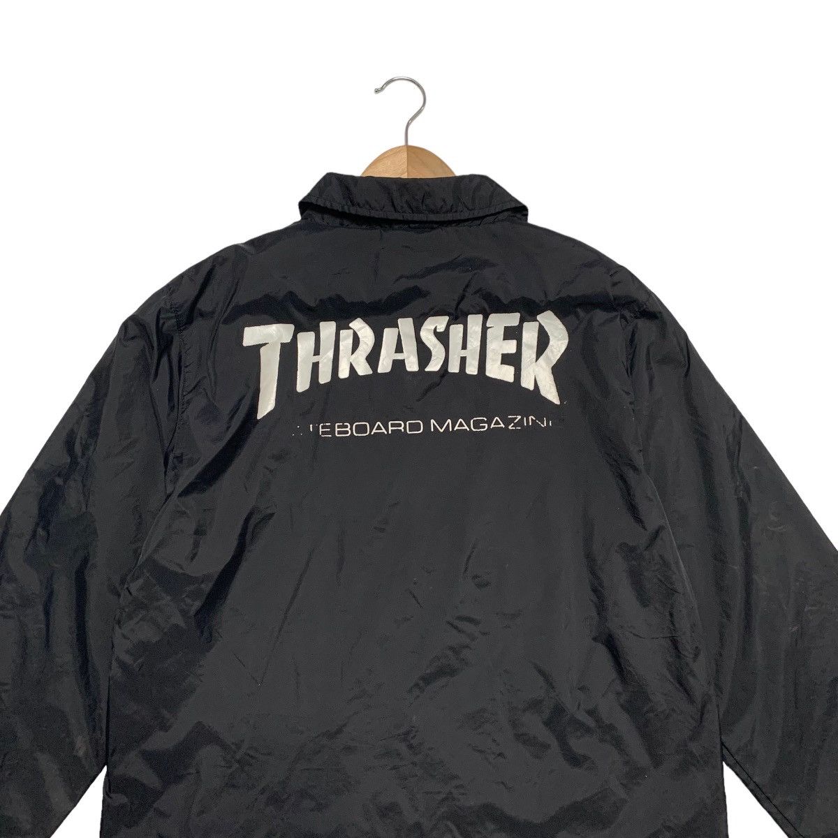 Thrasher Skateboard Magazine Big Logo Nylon Jacket - 4