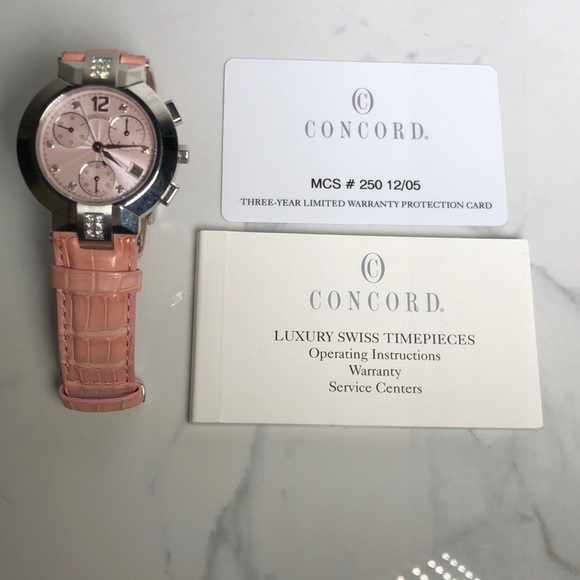 Concord Lascala 14.C5.1891 S Pink Strap Watch - 1