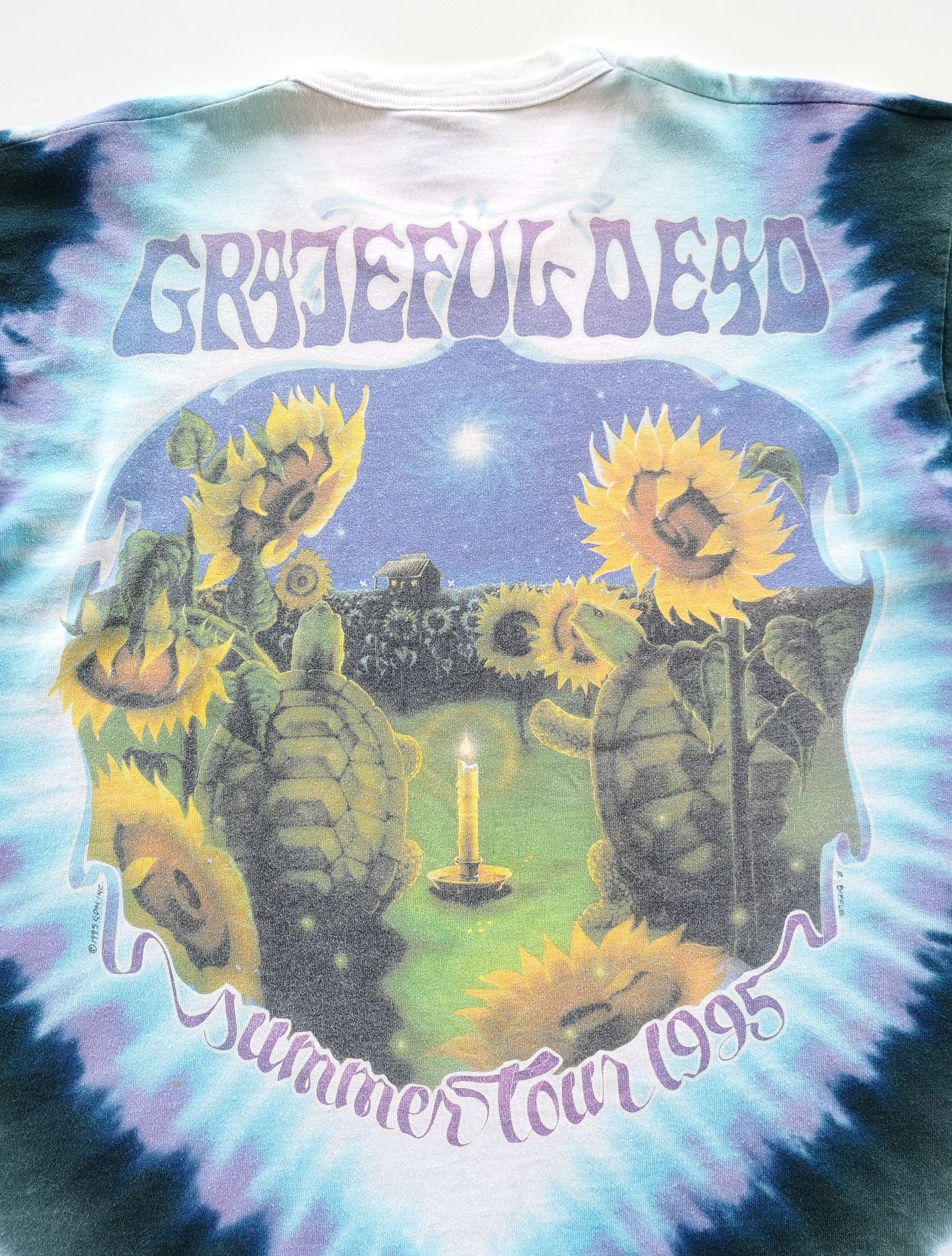 1995 Grateful Dead Band Terrapin Station Album Vintage Tees - 8