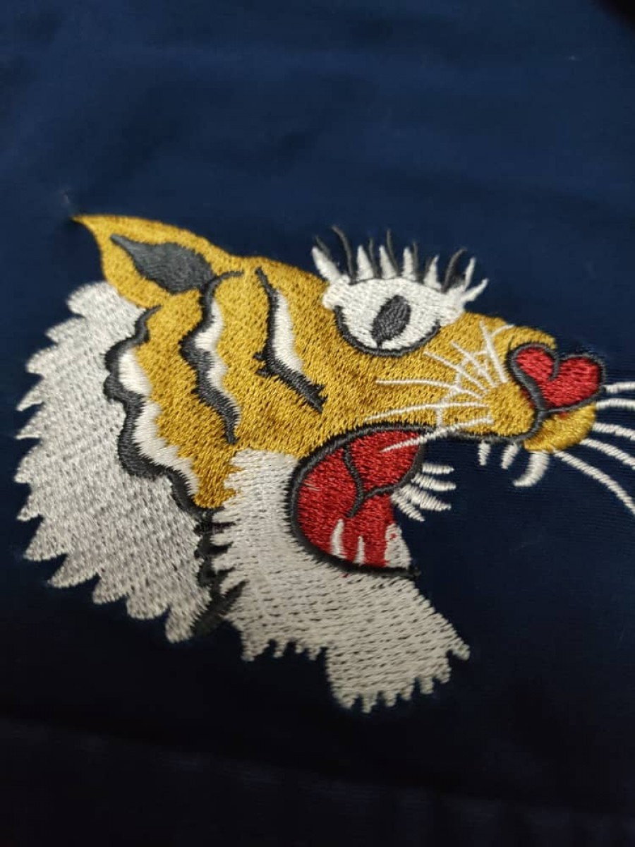 Japanese Brand - Embroidered Logo Button Up Light Jacket - 2
