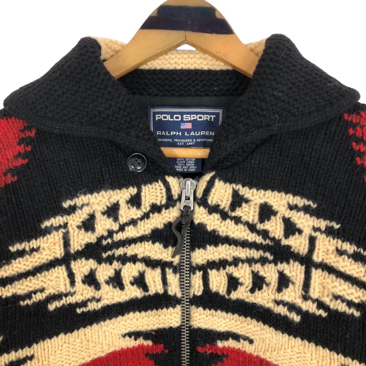 Polo Ralph Lauren - Vintage Polo Sport Ralph Lauren Navajo Knitted Sweater - 6