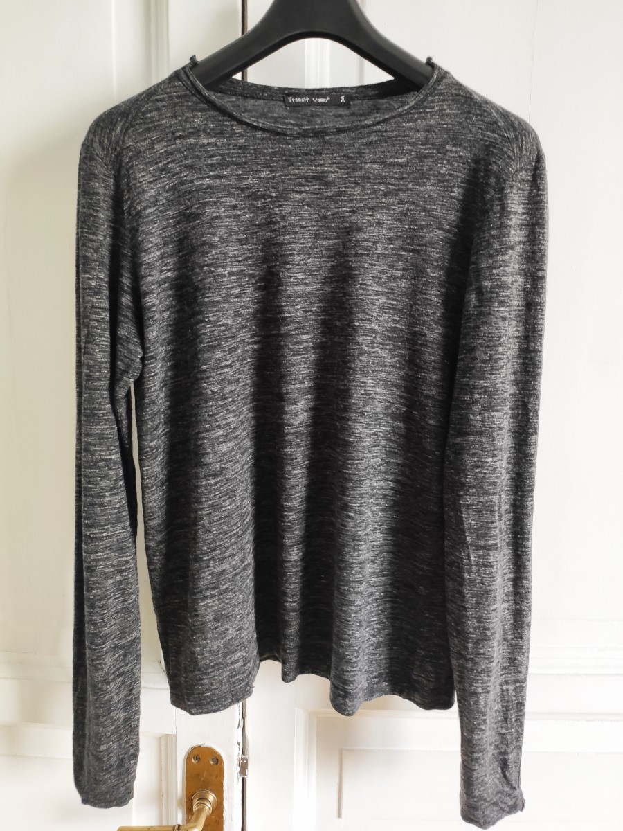 Transit Uomo - Leather trim pullover.Like Isaac Sellam or Rick Owens - 2