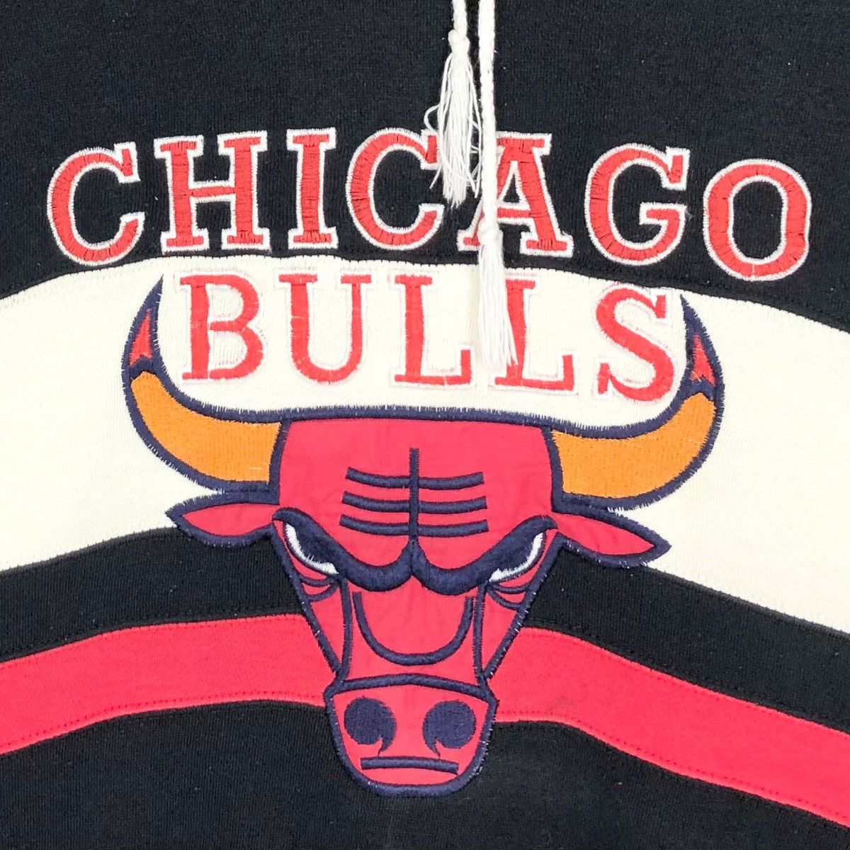 Vintage NBA Chicago Bulls Tricolour Hoodie Sweatshirt - 7