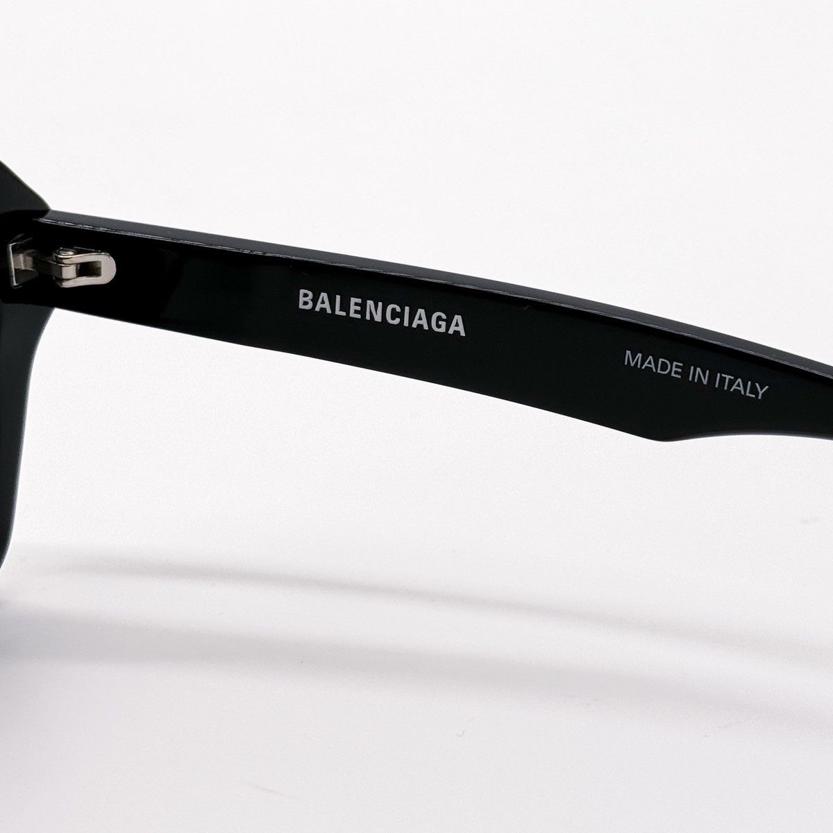 NEW BALENCIAGA BB0127S 001 BLACK SQUARE WOMEN SUNGLASSES - 10