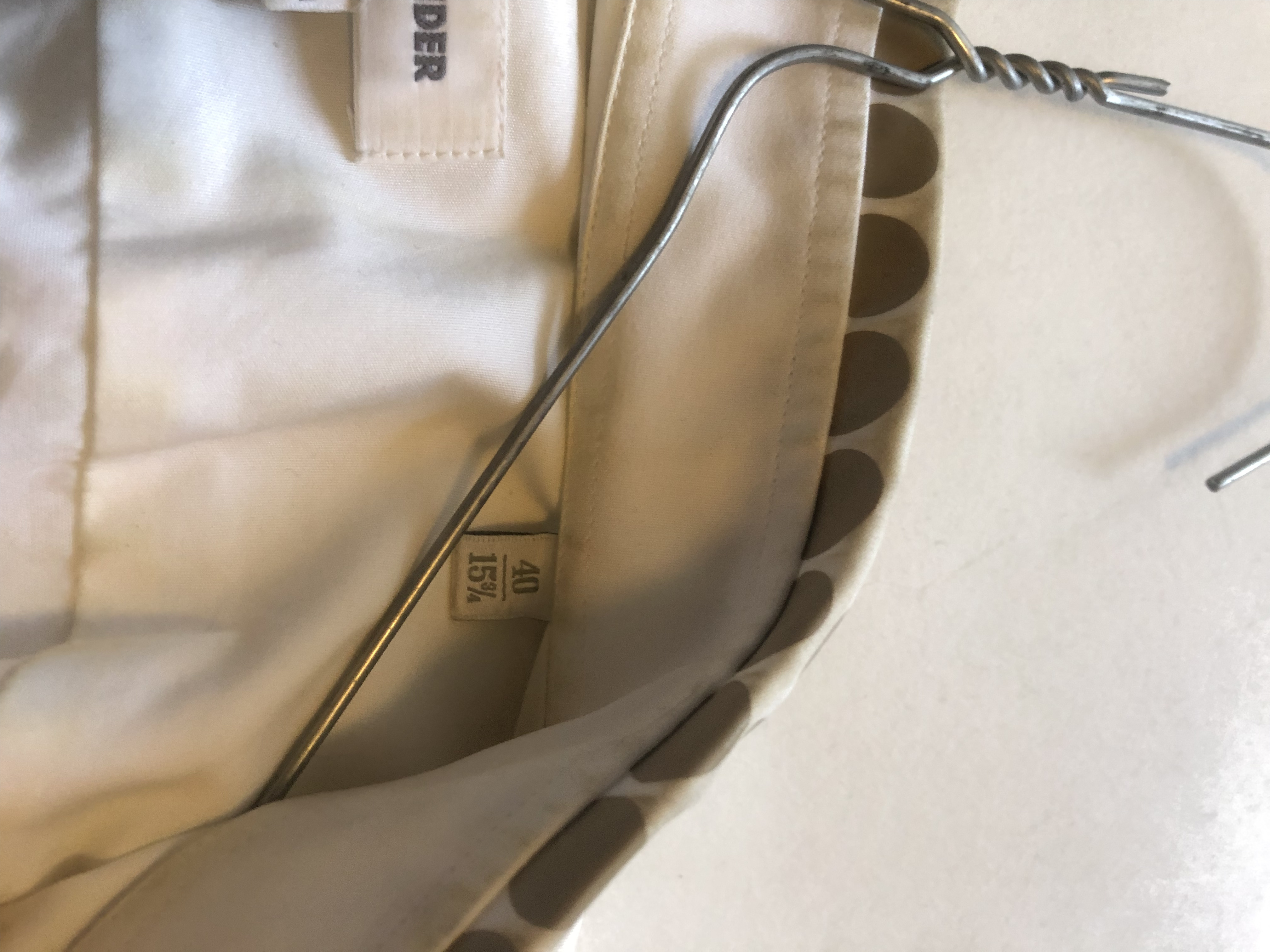 Jil Sander archive SS2015 dotted collar shirt - 6