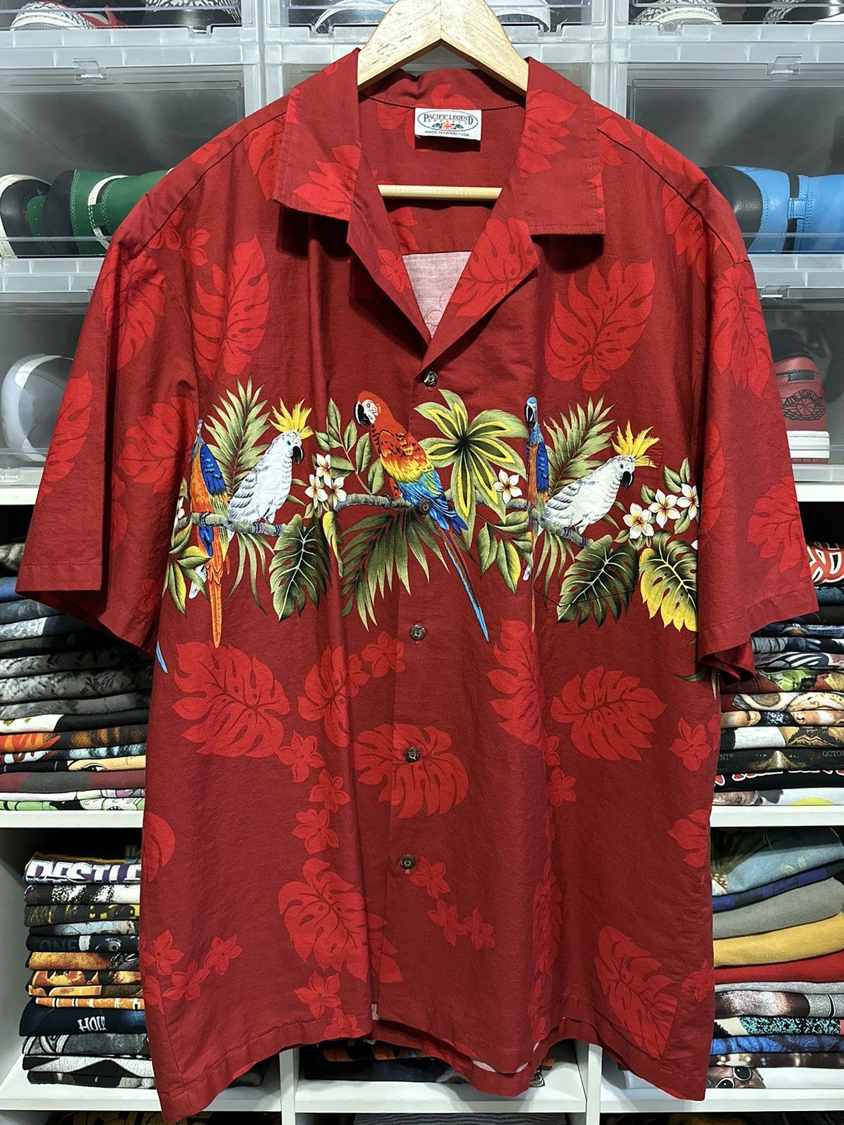 Vintage All Over Print Jnco Style Skater Hawaiian Shirt XXL - 1