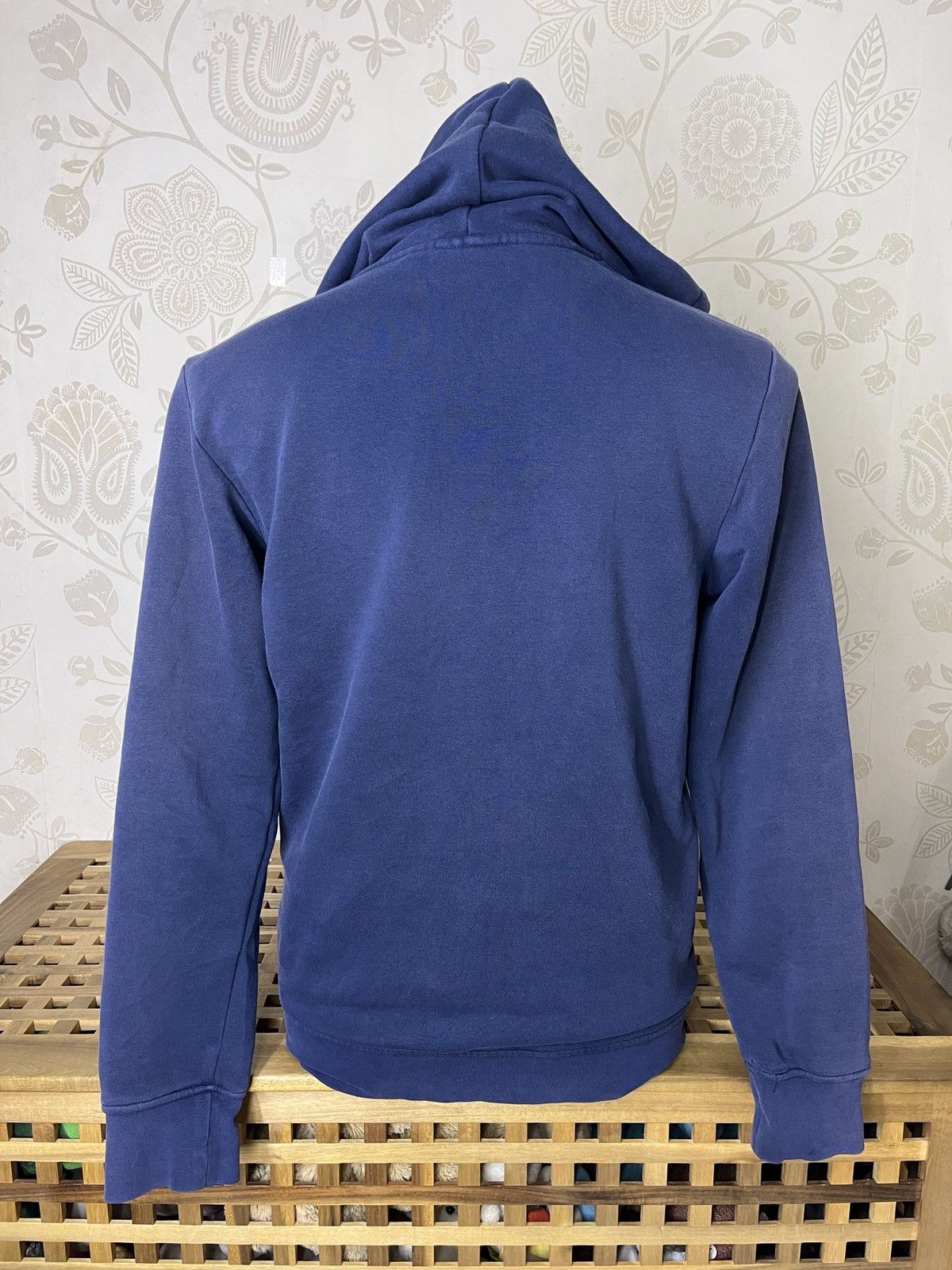 Vintage Adidas 3 Stripes Hoodie Blue Label Trefoil - 4