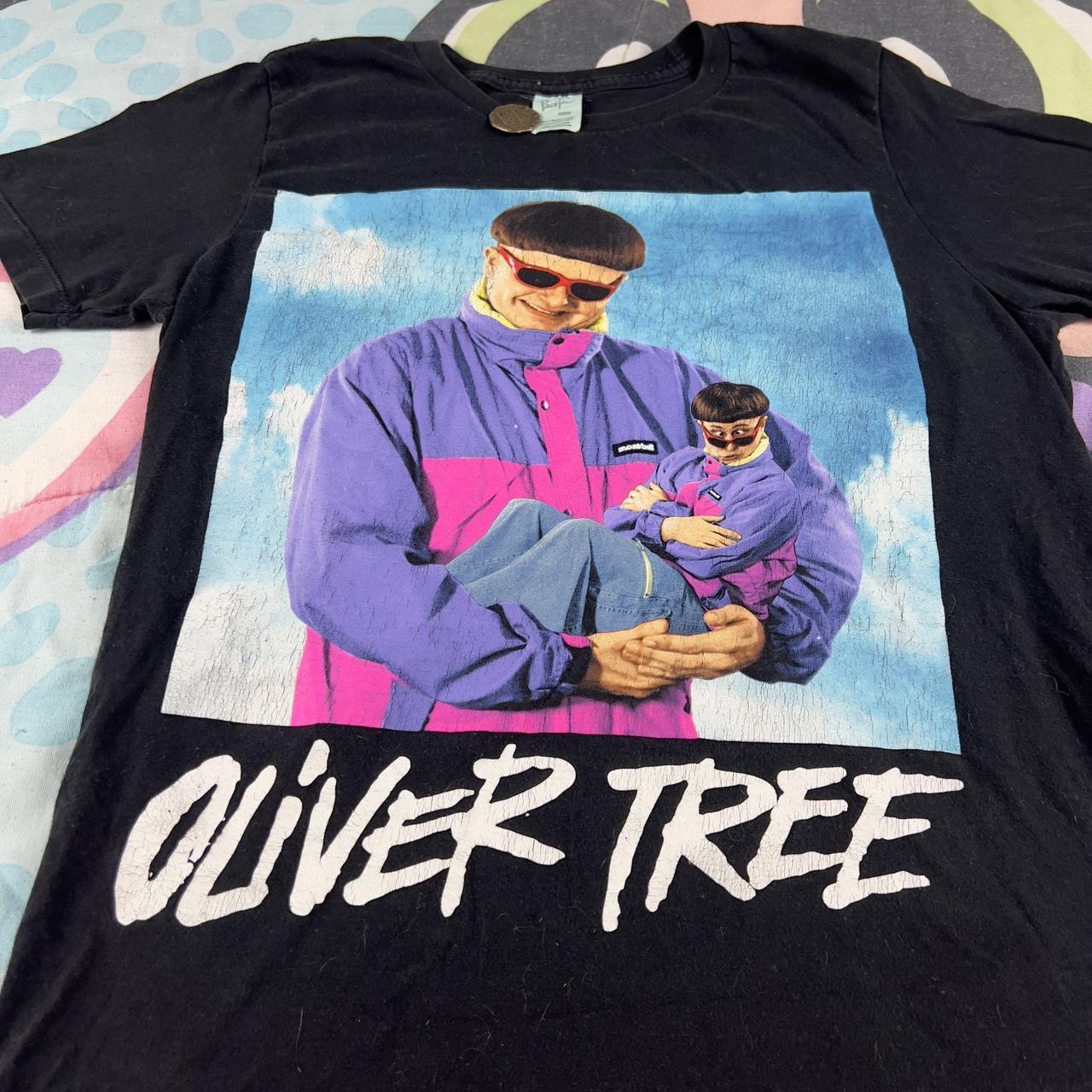 Small black Oliver tree band tour shirt - 1