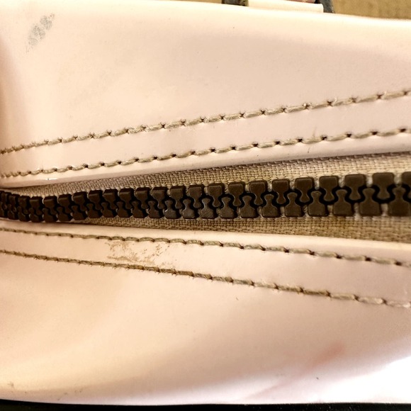 Vintage Von Dutch Leather Bowling Bag Y2k Hand Carry Zip Closure Light Pink - 6