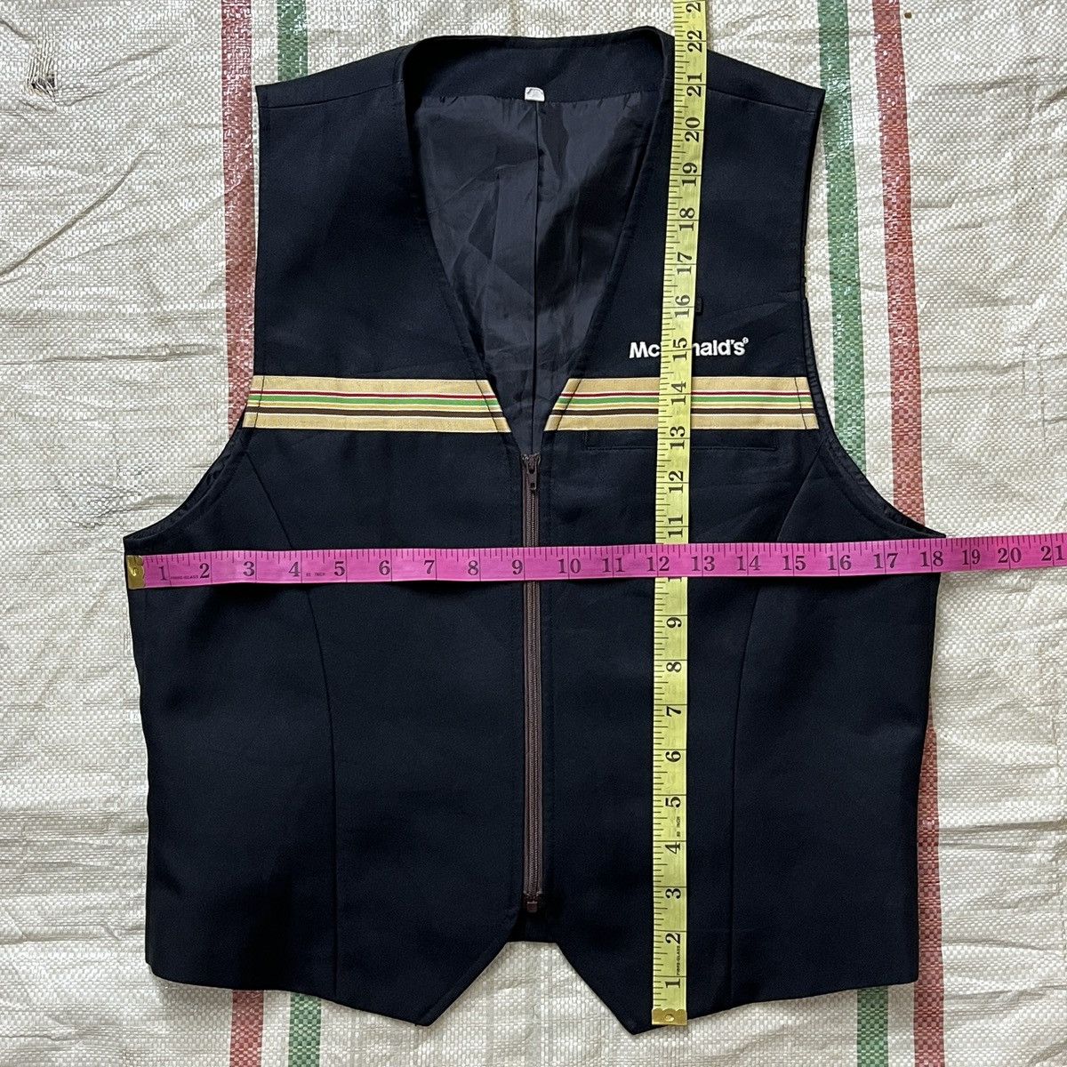 Rare McDonalds Japan Vintage Workers Vest Collector Item - 4