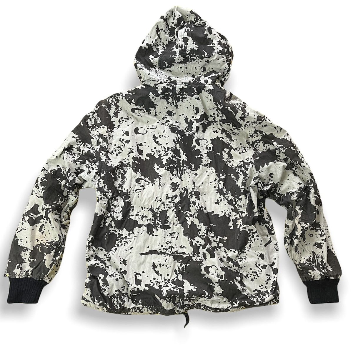 VERY RARE C.F.W.S CAMOUFLAGE REVERSIBLE KNITWEAR HOODIE - 8