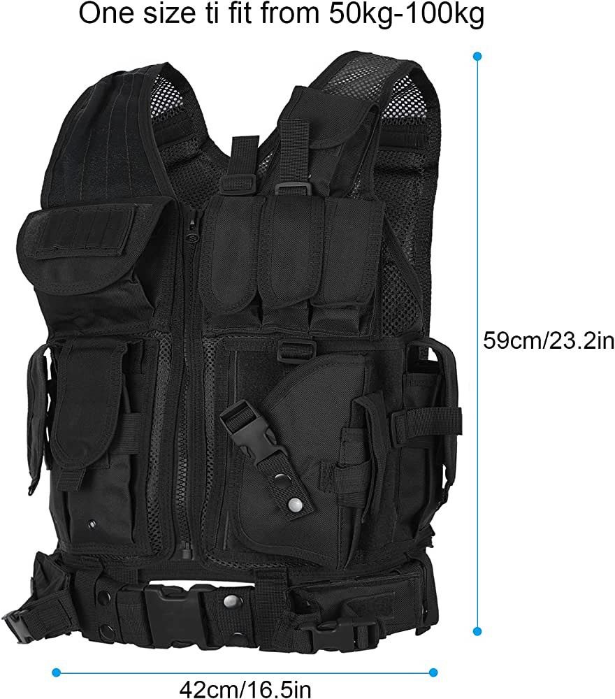 Military - Tactical Vest Adjustable Outdoor Training Vest - 4