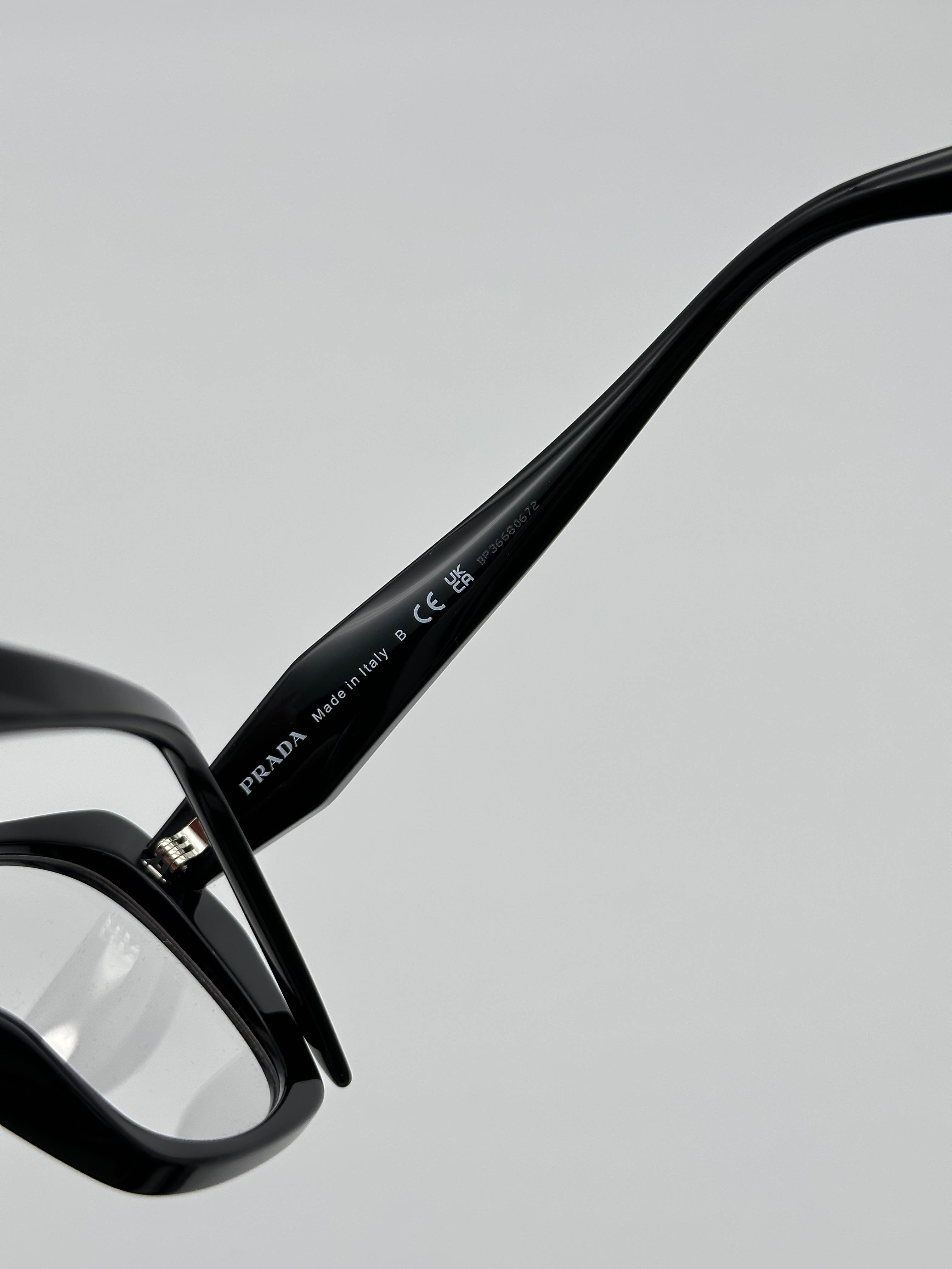 BRAND NEW PRADA PR18WV 1AB101 Black/Demo Lens Women Eyeglasses - 5