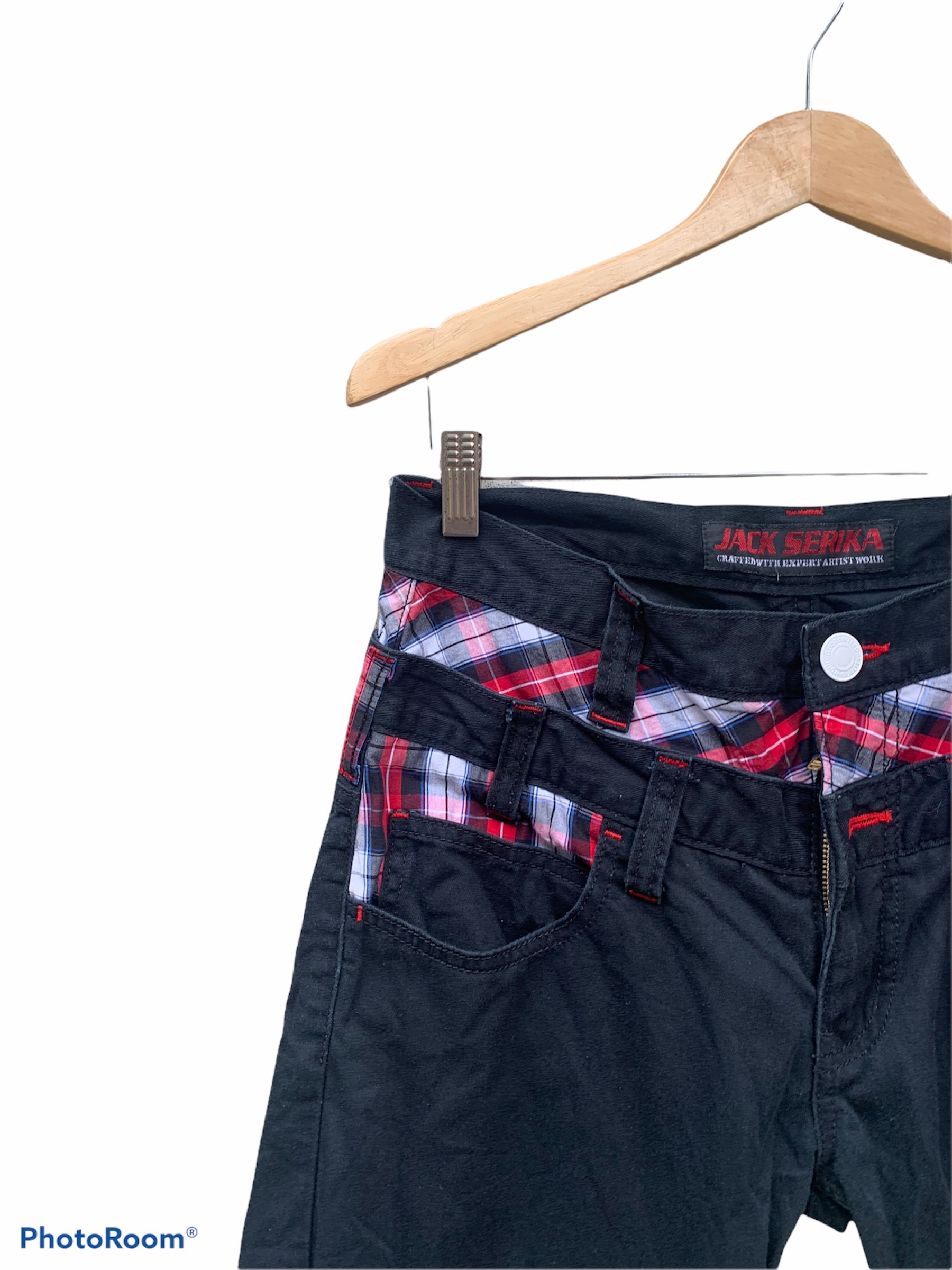 Vintage - Vintage Japanese Jack Serika Check Pocket Double Waist Pant - 13