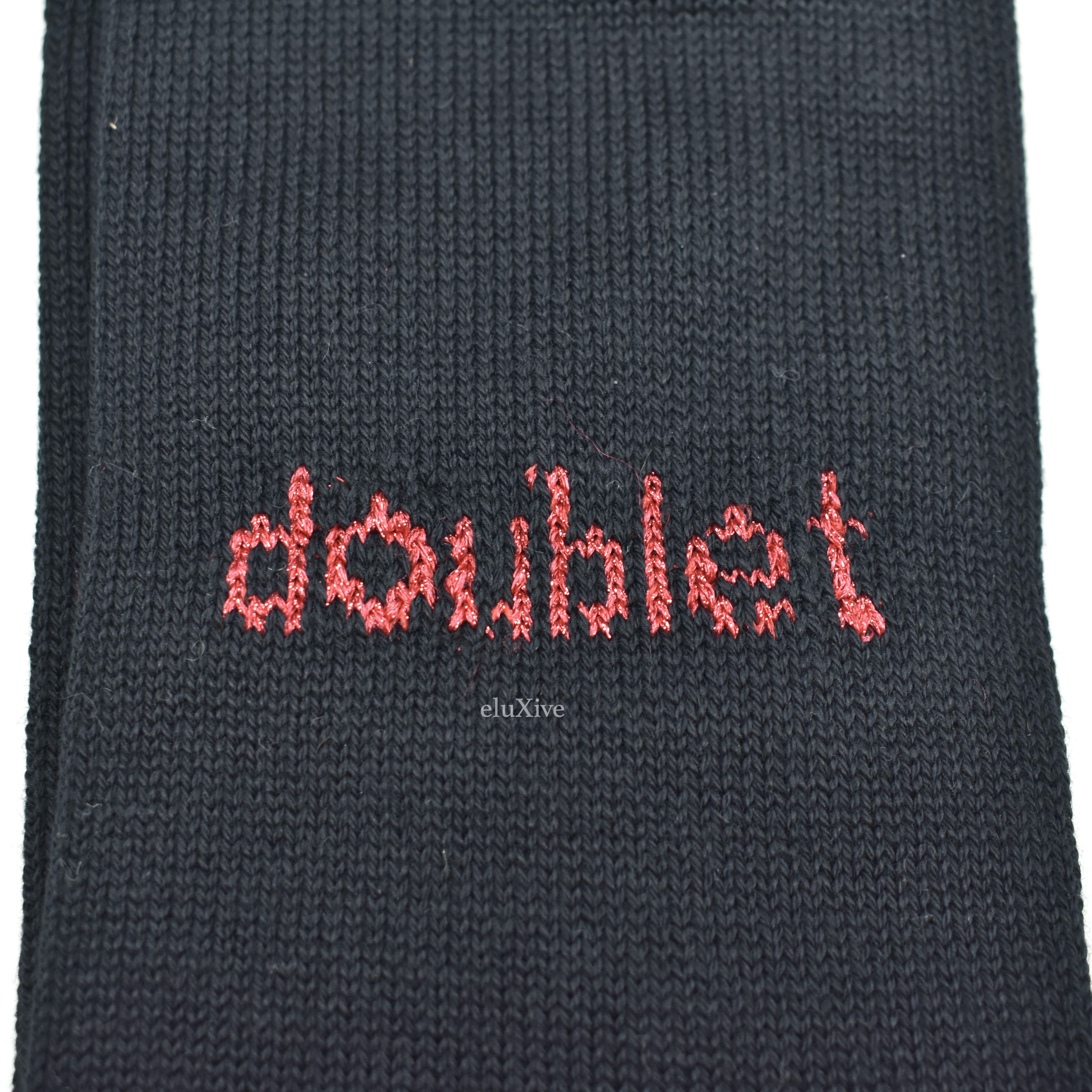 Doublet Black Pop Up Heart Knit Socks DS FW22 - 5