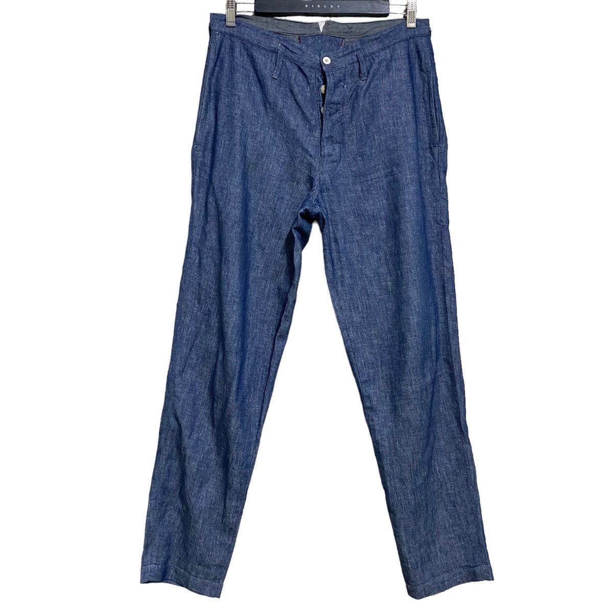 45rpm Denim Baggy Pants Buckle Back - 3