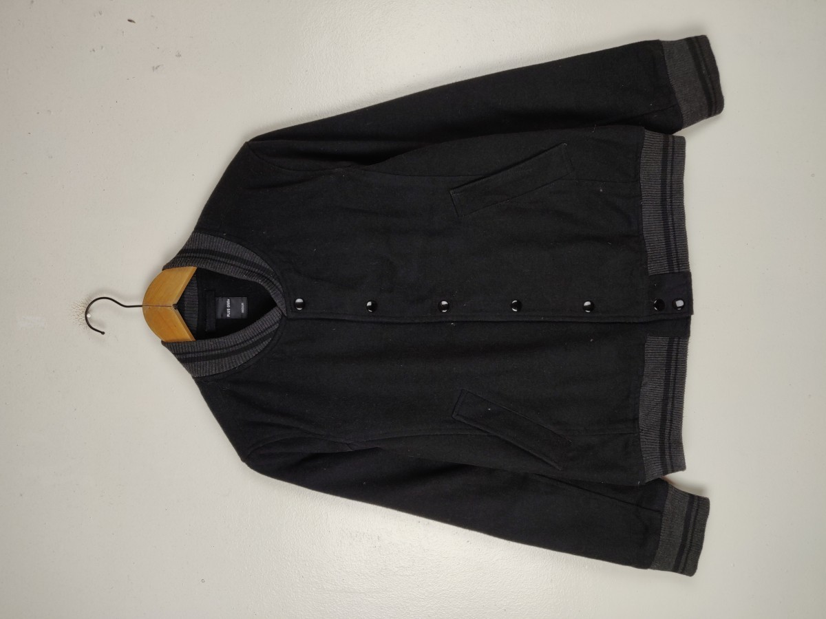 Japanese Brand - Plus One Japan Olain Bomber Varsity Jacket Streetwear - 2
