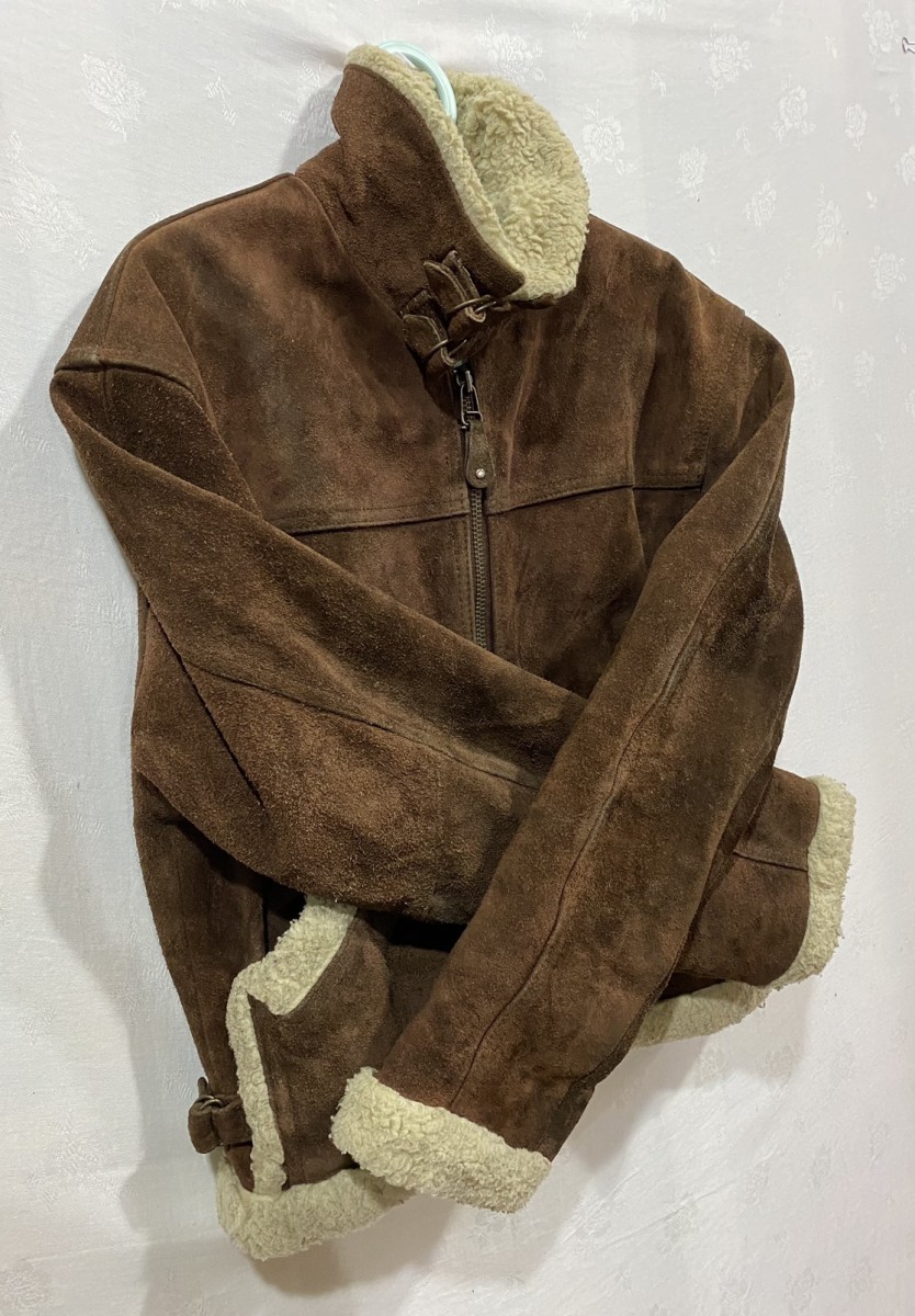 Leather - Made in The World Sherpa Lined B-3 Style Jacket - 9