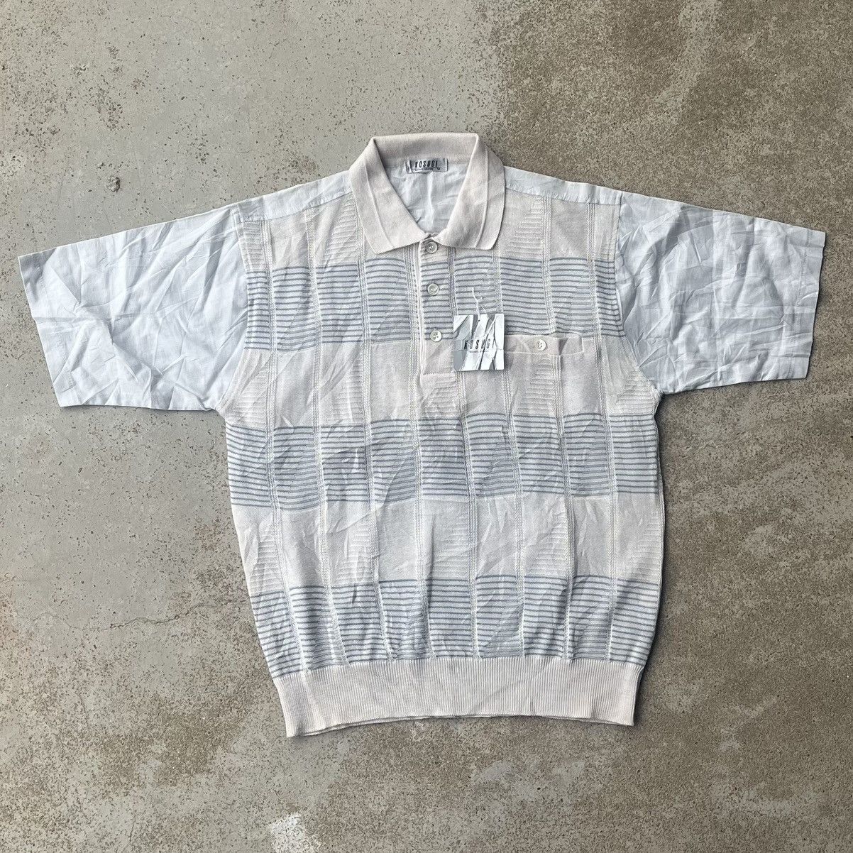 Homespun Knitwear - 📍LAST DROP📍Vintage knit polo kosugi shirt with tag - 1