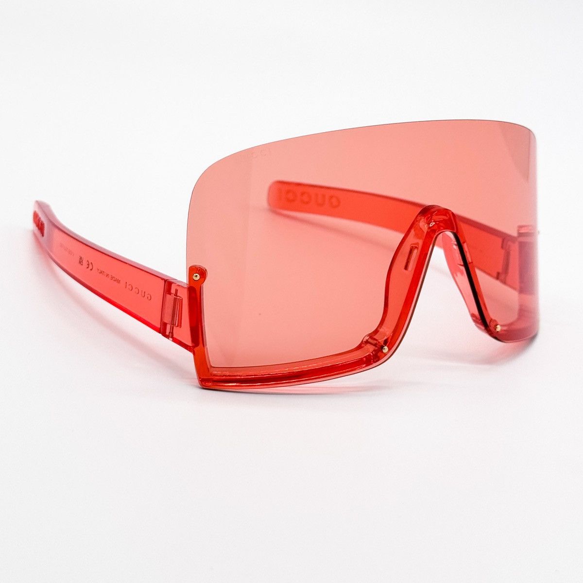 NEW GUCCI GG1631S 001 RED OVERSIZED WOMEN SUNGLASSES - 9