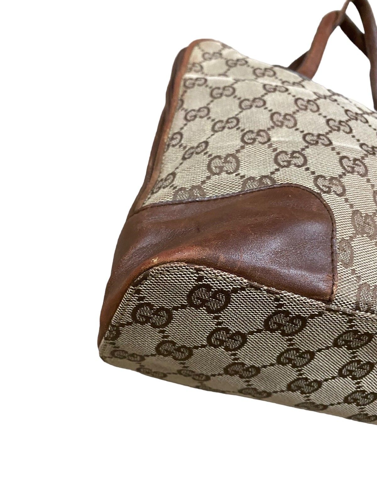 Vtg🔥Authentic Gucci GG Canvas Handbag - 12