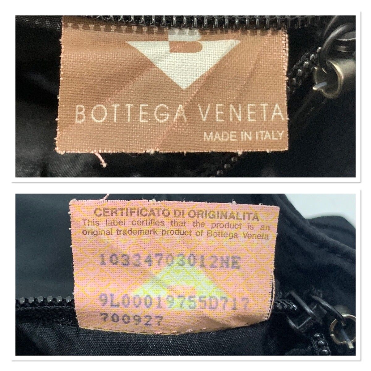 Vintage Bottega veneta Black Nylon Shoulder bag Chain sling - 10
