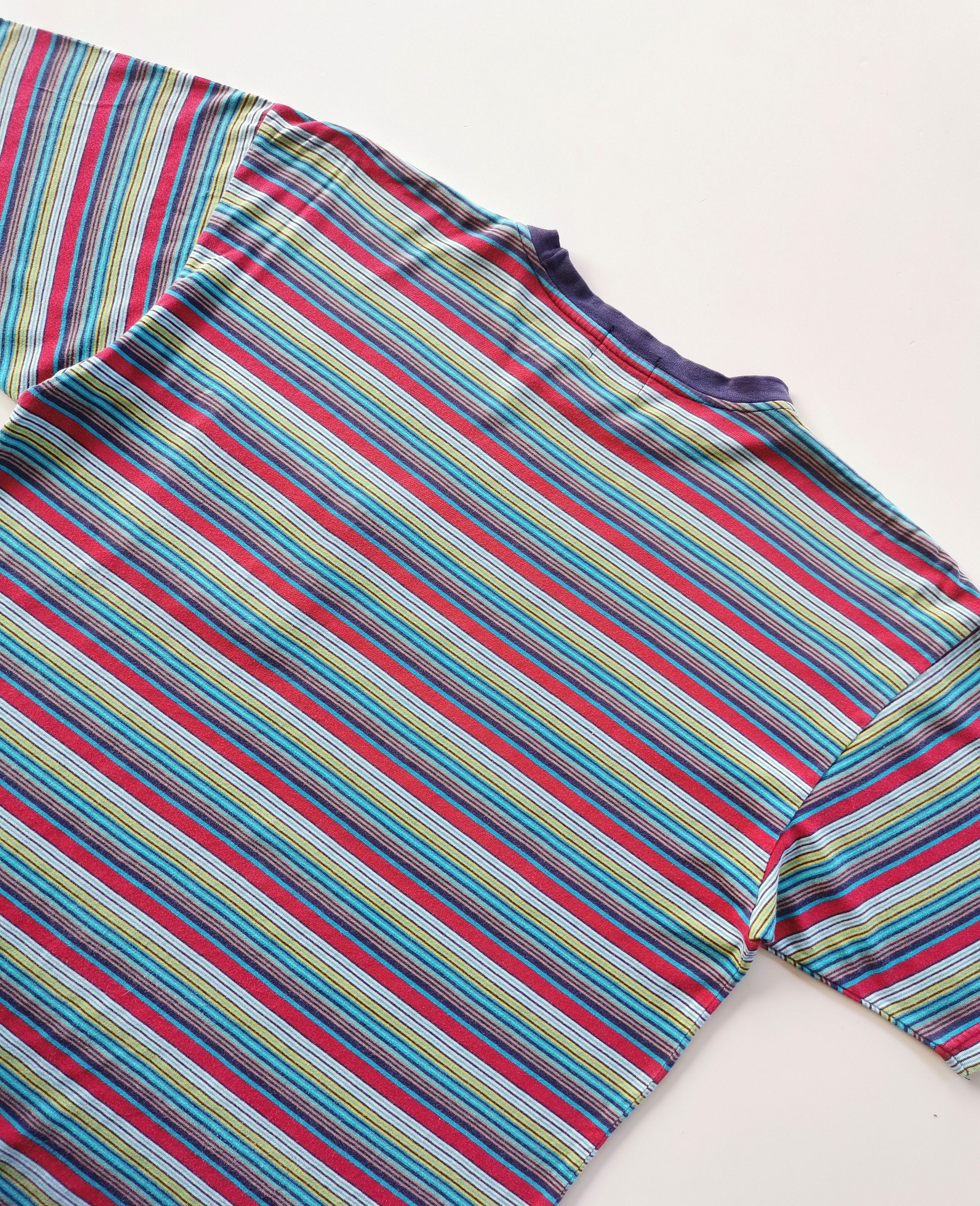 Vintage Levis Rainbow Stripe Pocket Tshirt - 6