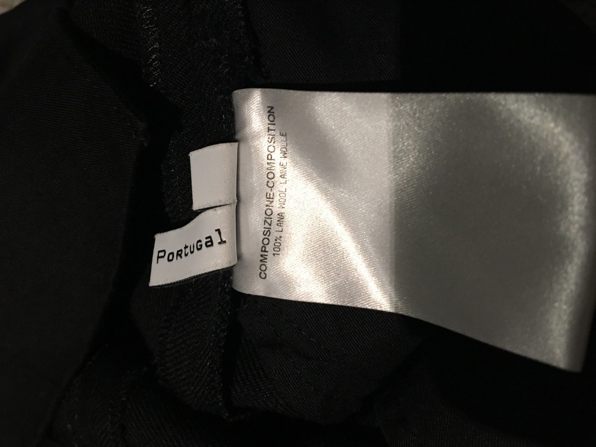 Warm wool pants with half embedded belt - 3
