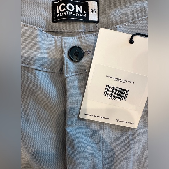 Icon Amsterdam - THE AVANI SHORTS - LIGHT GREY - 8