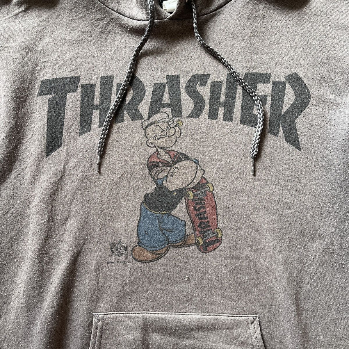 Vintage Thrasher X Popeye Skateboard Hoodie - 5