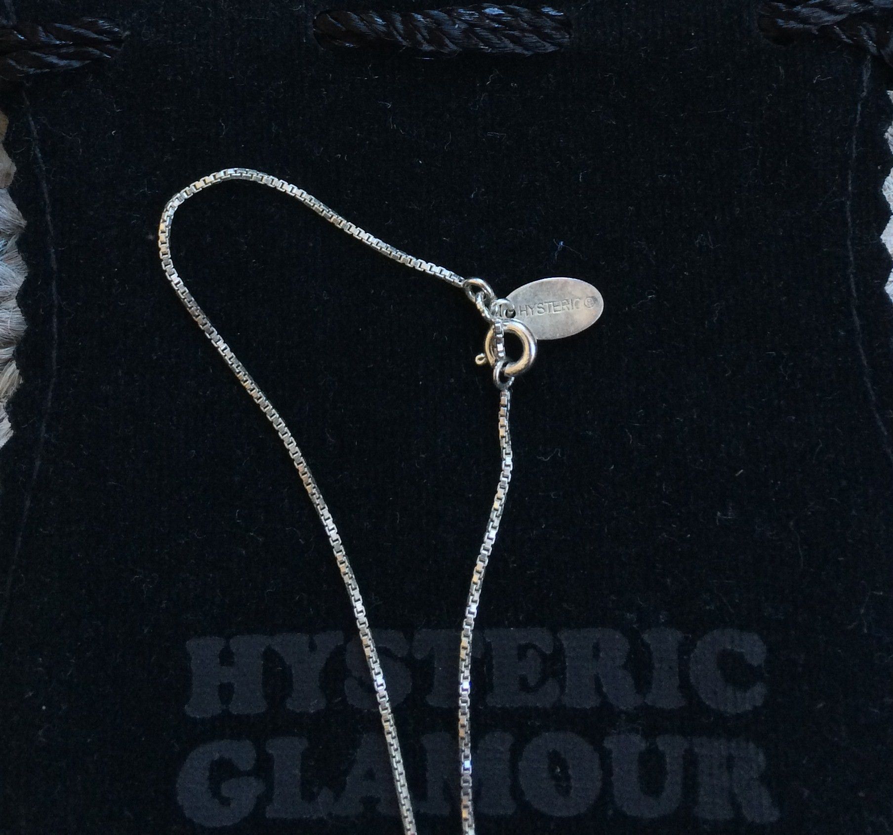 Hysteric Glamour Sterling Silver Fuck Bear Necklace + Bag - 4