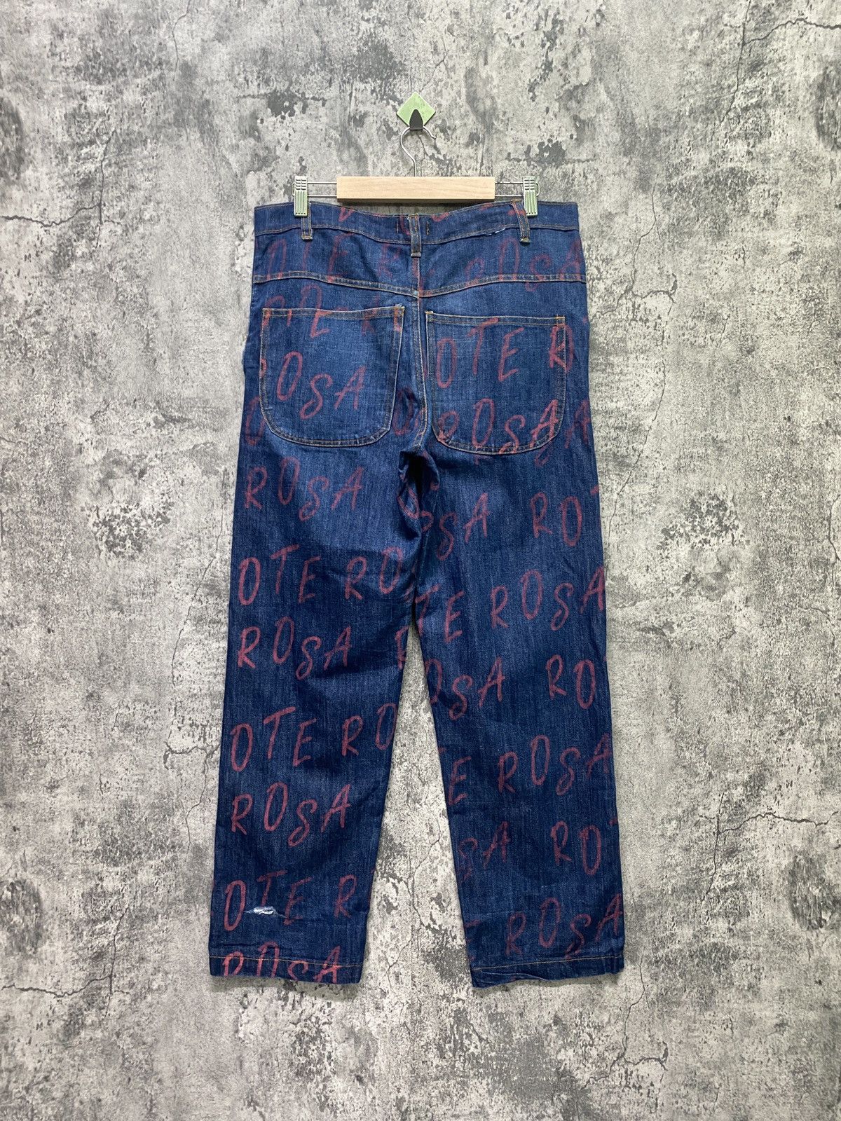 Distressed Denim - ROTE ROSA All Print Distressted Denim Jeans - 2