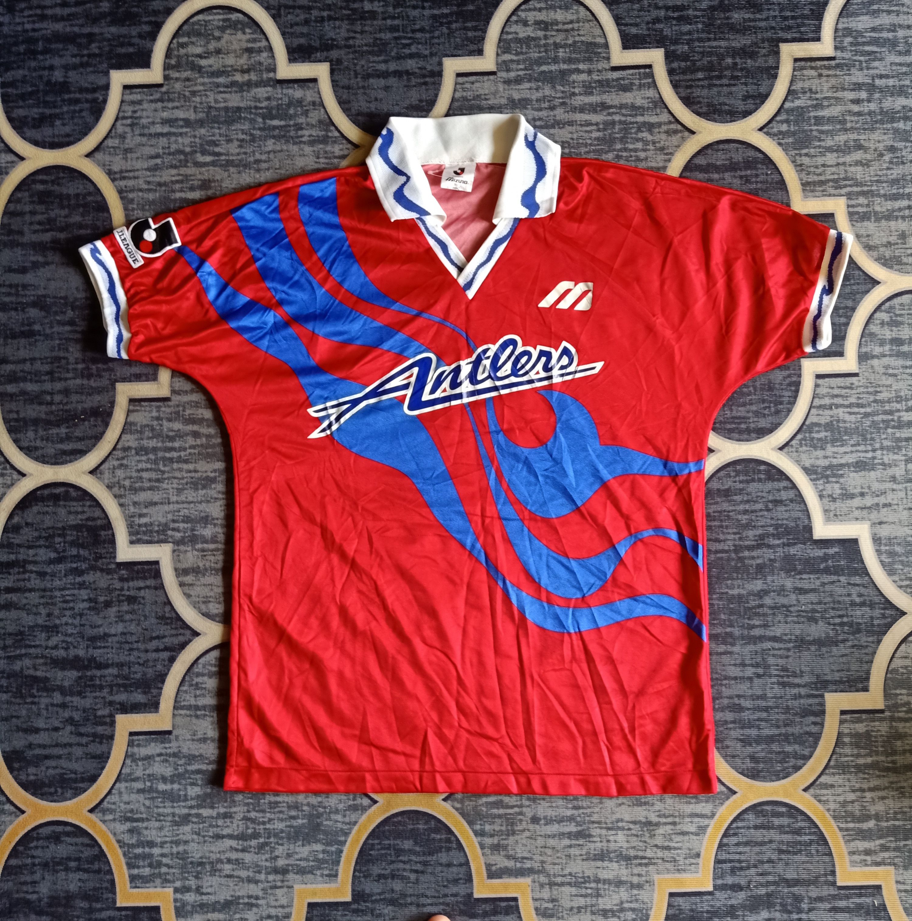 Japan Blue - Vintage 93' Kashima Antlers Mizuno Jersey Zico - 1