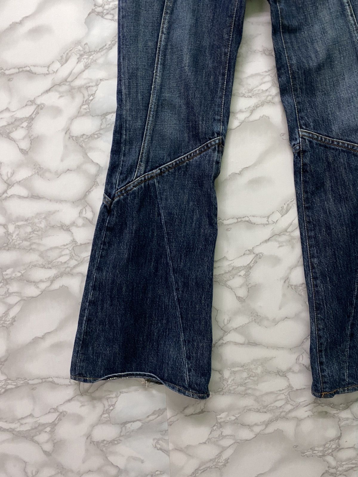 Vintage - DIESEL INDUSTRY Flared Reconstructed Low Rise Denim - 7