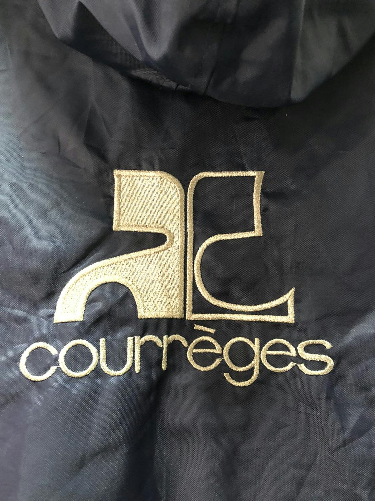 COURREGES Paris Jacket Hoodie Nylon Big Logo Spellout - 6