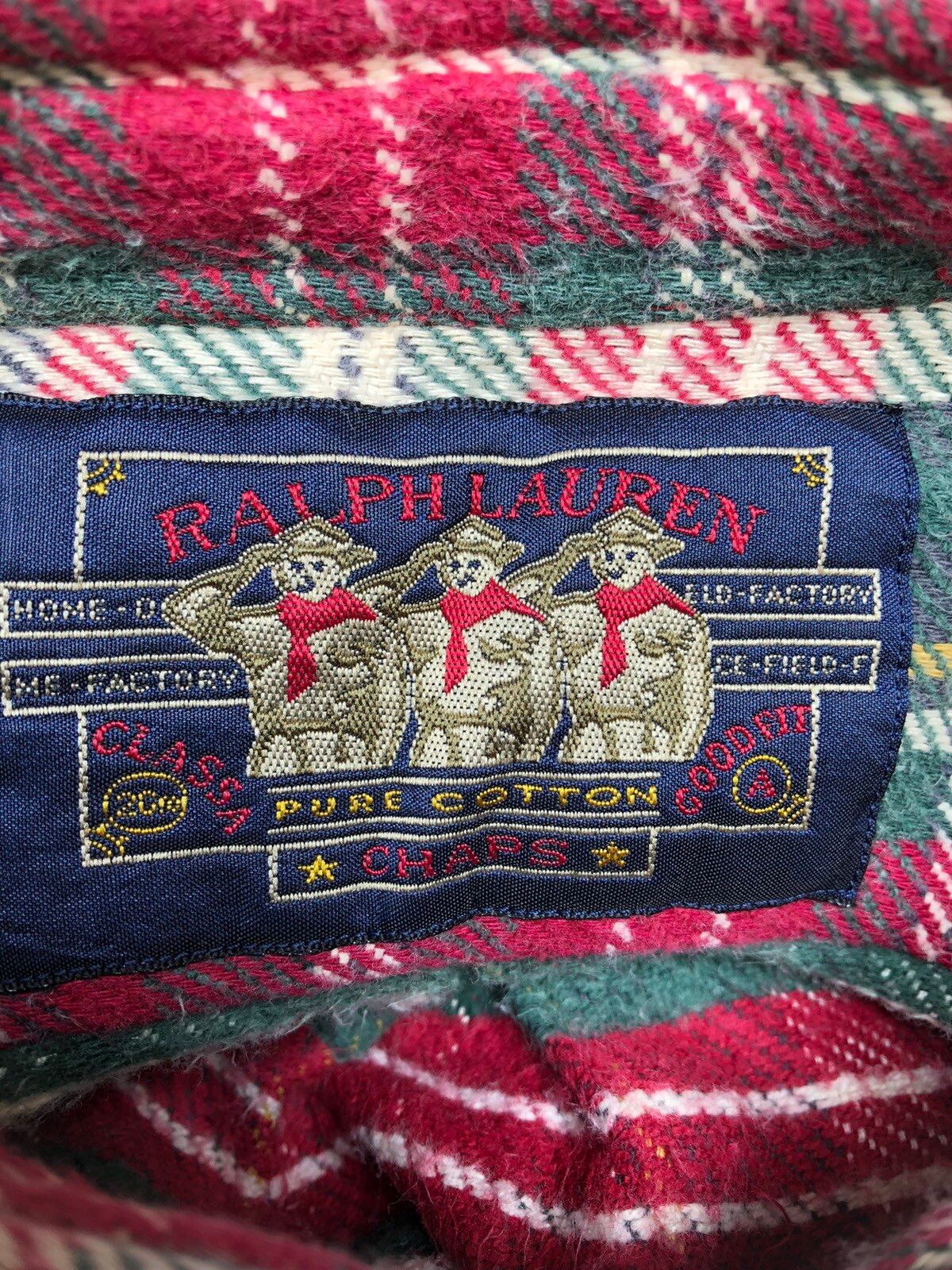 Vintage Japan Ralph Lauren Boy Scout Plaid Tartan LS - 5