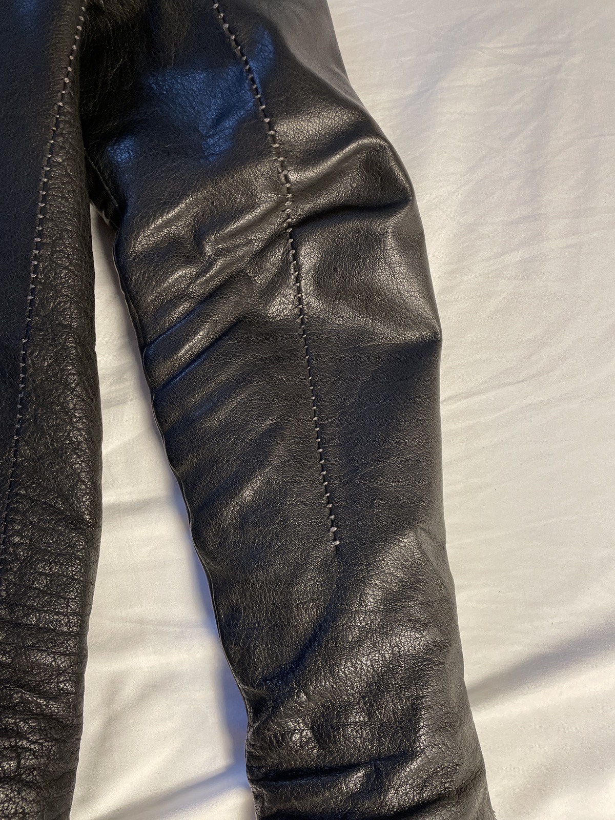 *Last drop* Bison Leather High neck jacket - 6