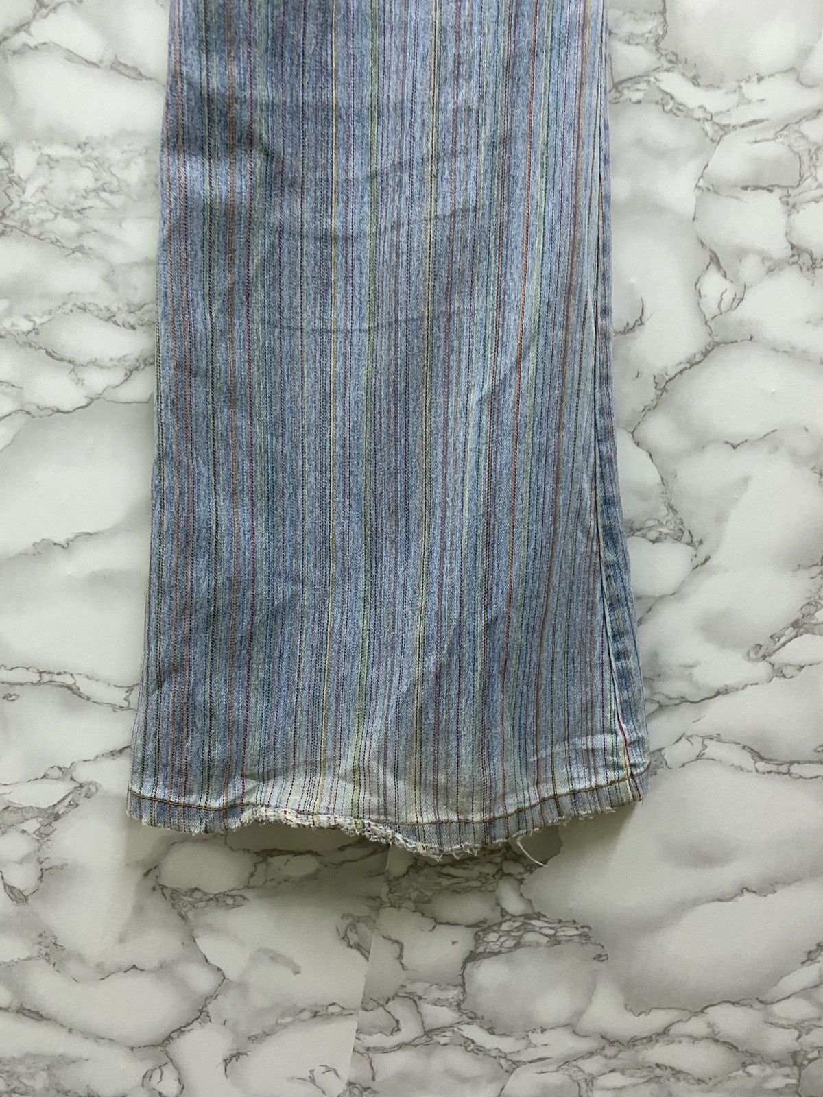 Vintage Striped Bush Pants JOUER AUX ECHECS Wide leg - 13