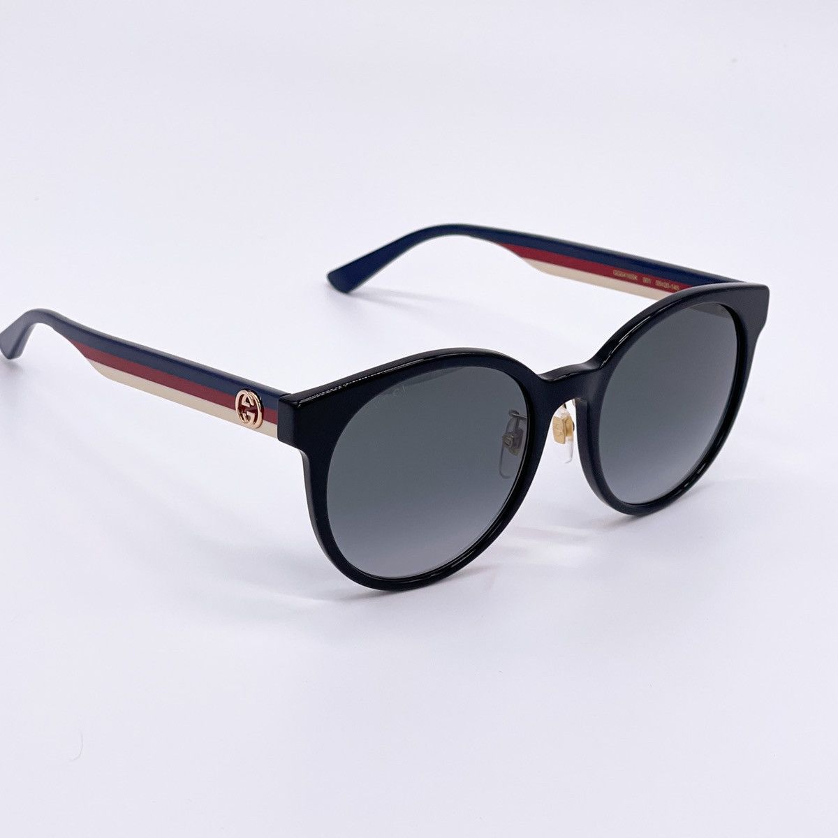 NEW GUCCI GG0416SK 001 BLACK ROUND SUNGLASSES GUCCI - 7