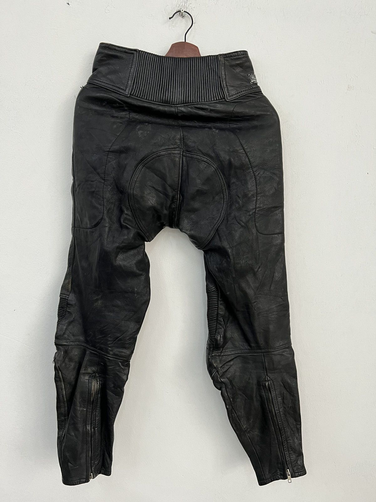 Vintage - Nankai Motorcycle Top Fashion Leader Leather Pants - 2