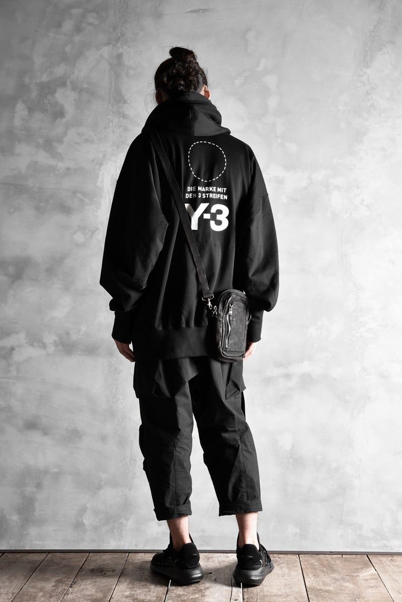 Y-3 Yohji Yamamoto x Adidas- Stacked Logo Hoodie - 1