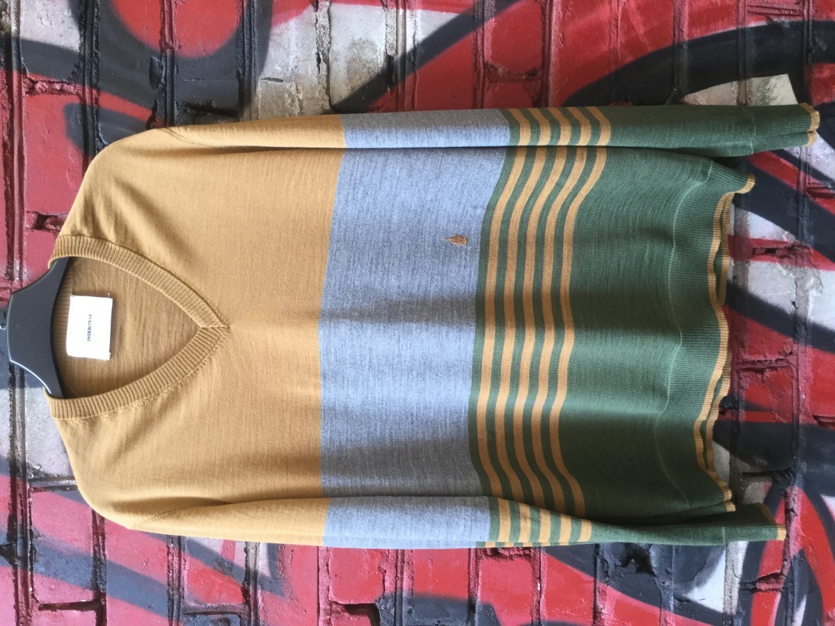 Fuck K4907 striped sweater - 1