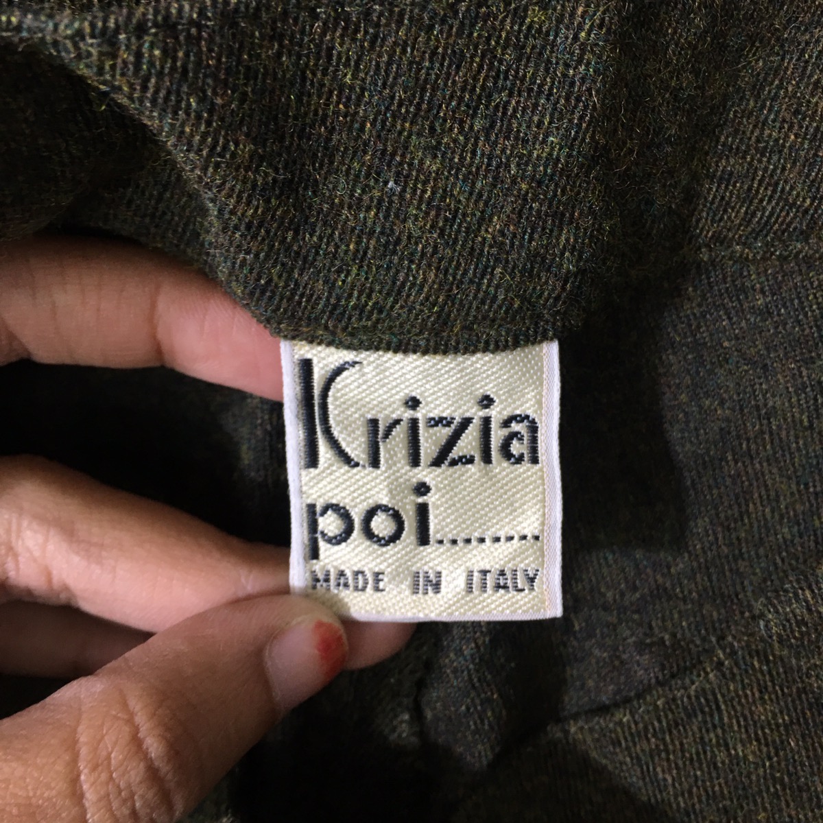 Vintage - Vtg 90’ KRIZIA POI Made In ITALY Minimalist Green Pant - 4