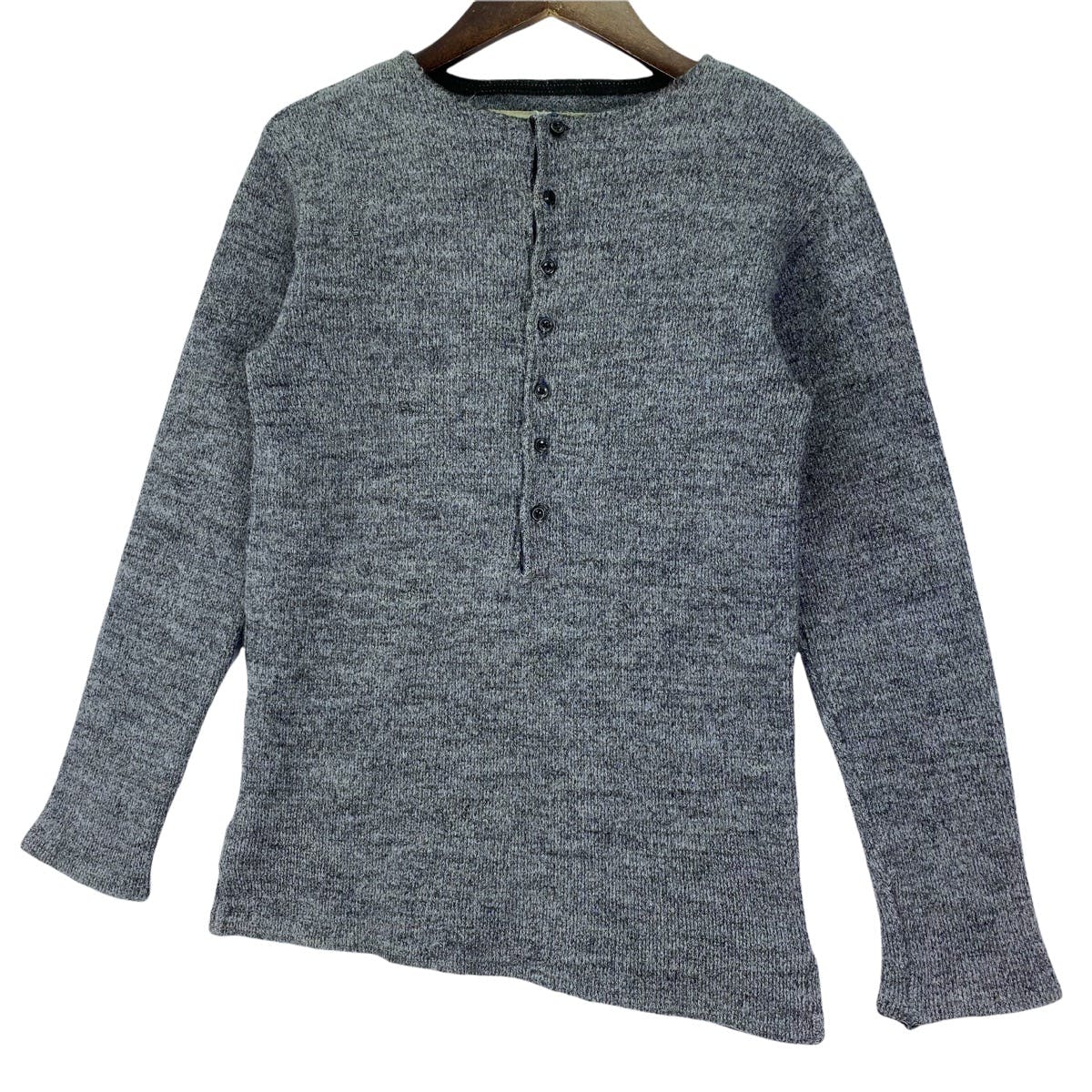 Kapital Hirata Half Buttoned Wool Long Sleeve - 2