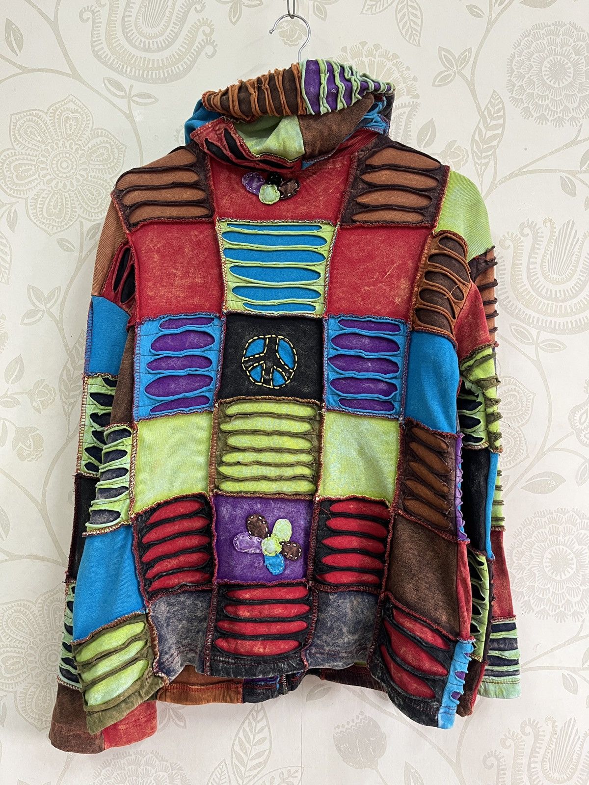 Rare - Multicolour Sherpa Nepal Kapital Patches Sweater Hoodie - 4