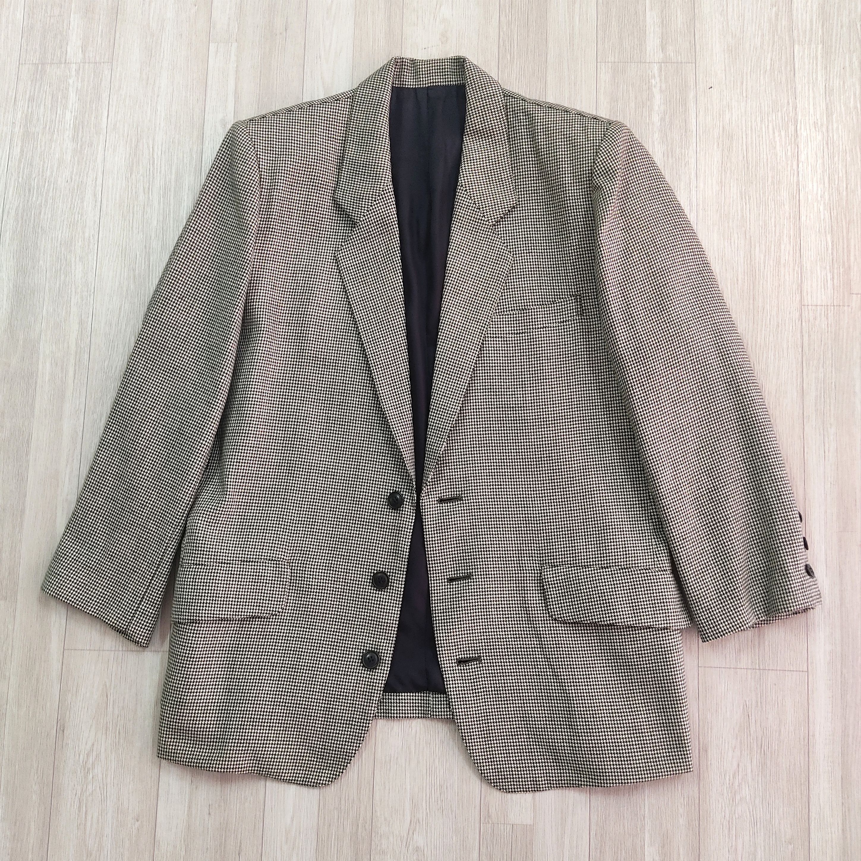 Very Rare - Vtg 80s ISSEY MIYAKE Plaid Tartan Blazer Coat Jacket - 4
