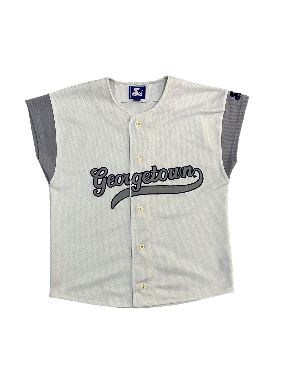 Vintage Starter Georgetown Hoyas Baseball Jersey - 1