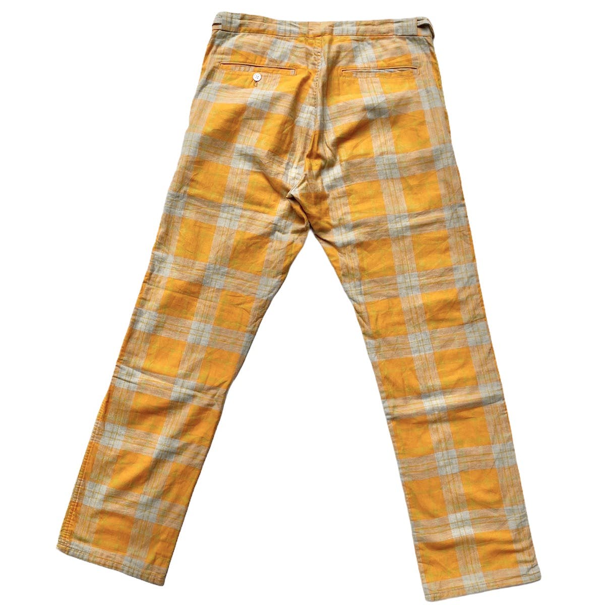 Vintage 96’ Orange Safety Plaid Tartan Pants - 2