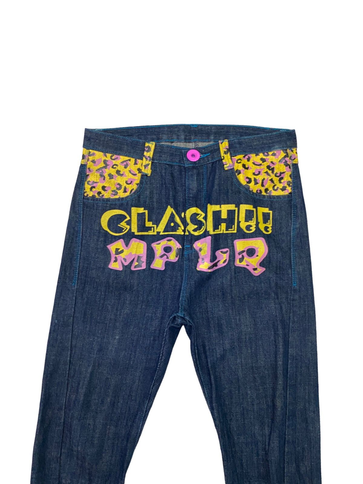 Vintage CLASH!! MPLQ Daicock Printed Denim Jeans S45k - 5